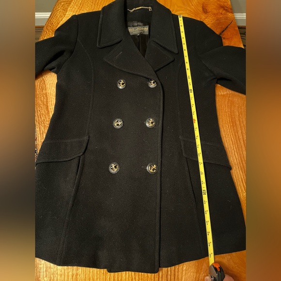 St. John 100% Cashmere Pea Coat - Picture 12 of 13